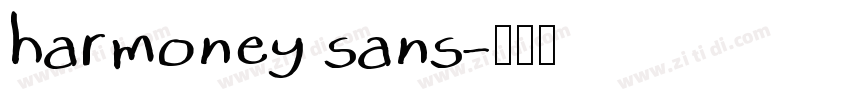 harmoney sans字体转换